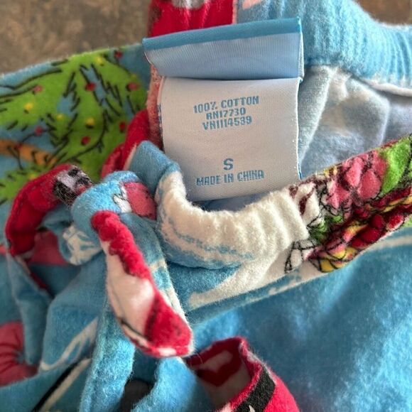 Nick & Nora Santa Claws Flannel Pajama Set Holiday Christmas Lobster Santa Seaho - Picture 6 of 10